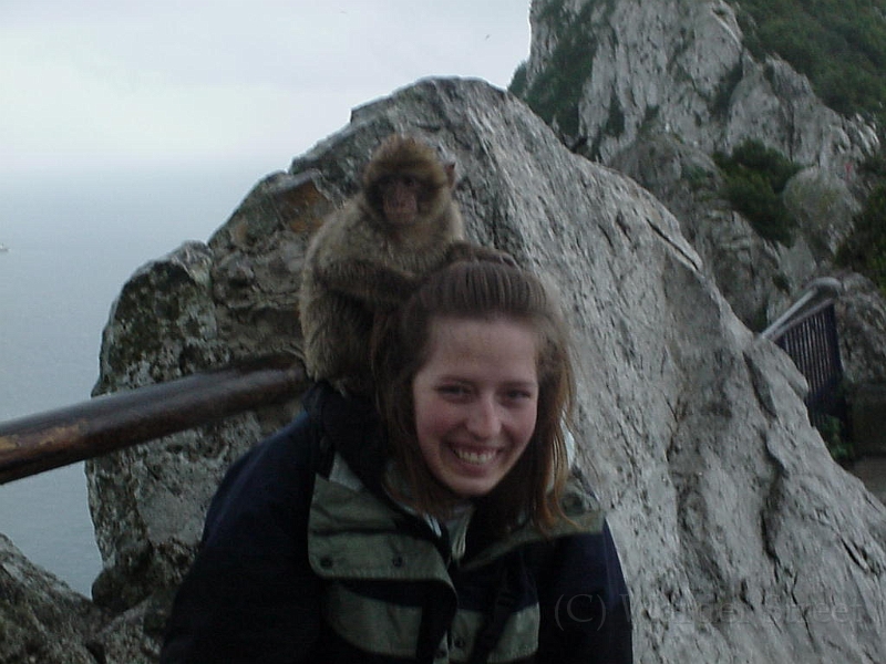 Erica With Monkey At Gibraltar.jpg